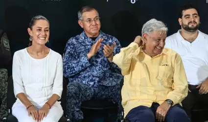 Claudia Sheinbaum y el presidente Andrs Manuel Lpez Obrador