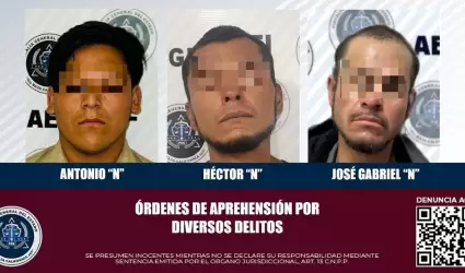 Tres prfugos de la justicia son capturados por la AEI