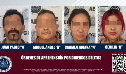 Son cumplimentados cuatro mandatos judiciales por agentes investigadores de la F