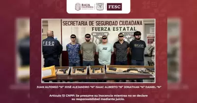 5 hombres armados en el Valle de Mexicali