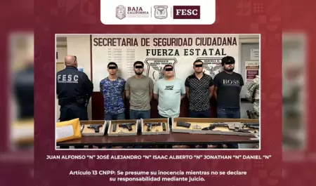 5 hombres armados en el Valle de Mexicali