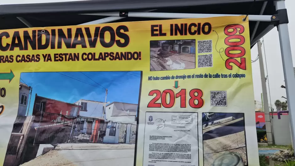 Vecinos de Lomas Conjunto Residencial exigen reubicacin justa por deslizamiento de calle