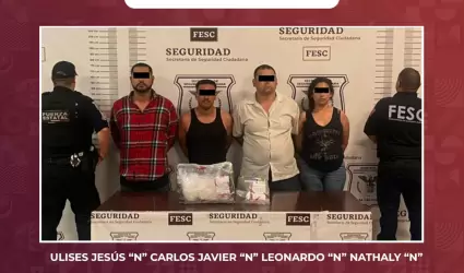 Detienen a cuatro presuntos traficantes de drogas en Tijuana