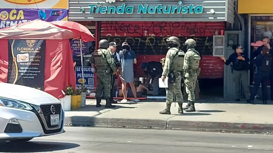 Se registra balacera en el Centro de Tijuana