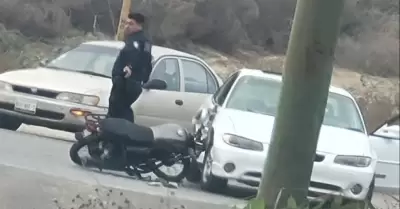 Motociclista atropellado en bulevar Nogales y carretera Tijuana-Tecate