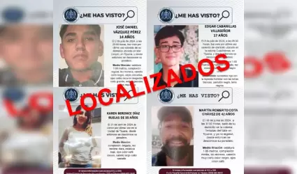 Personas reportadas como no localizadas