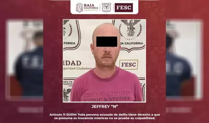Detiene Fuerza Estatal a agresor sexual de estados unidos en Ensenada