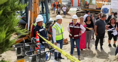 Obra para llevar agua potable