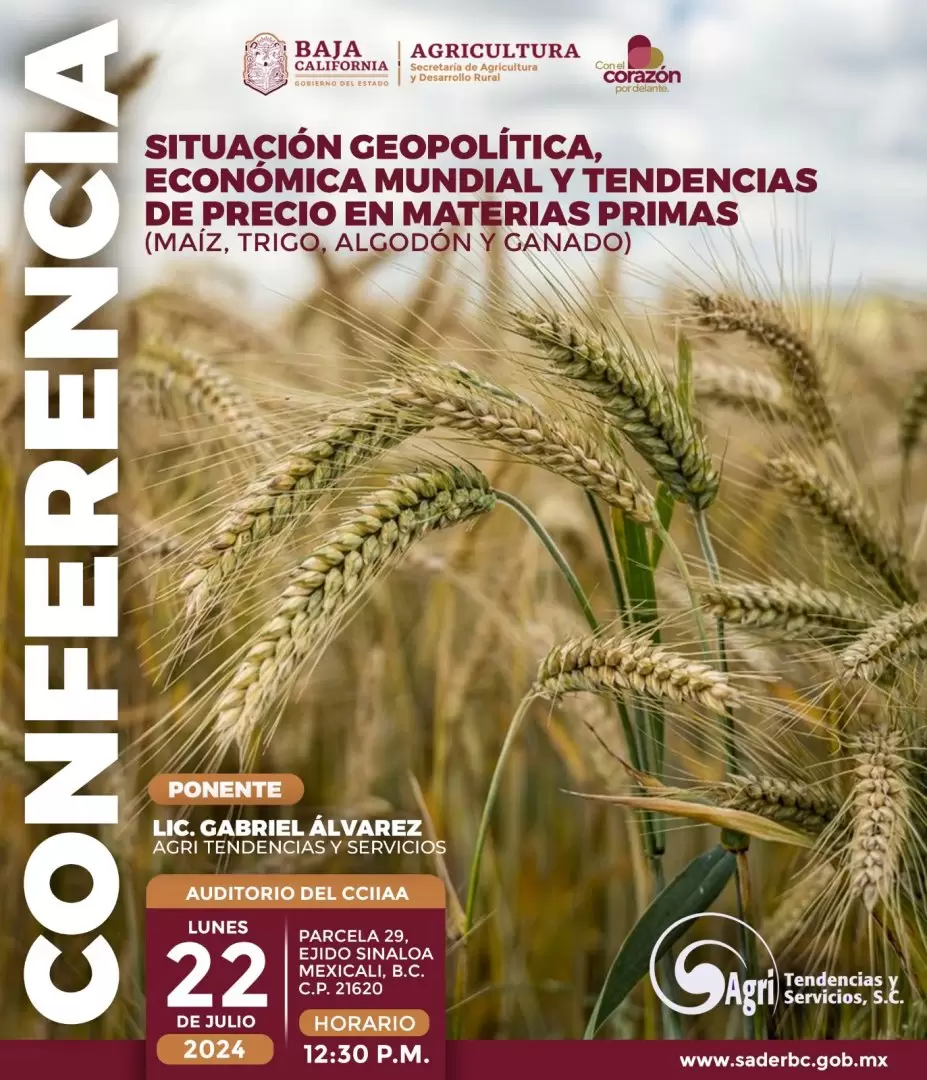 Conferencia "Situacin Geopoltica, Economa Mundial y Tendencias de Precio en Materias Primas del sector agropecuario"