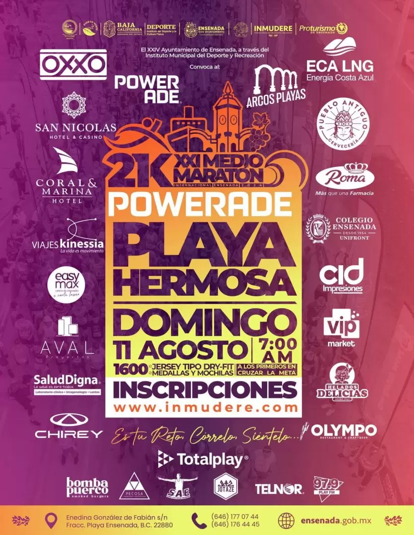 Medio Maratn Internacional Powerade Ensenada