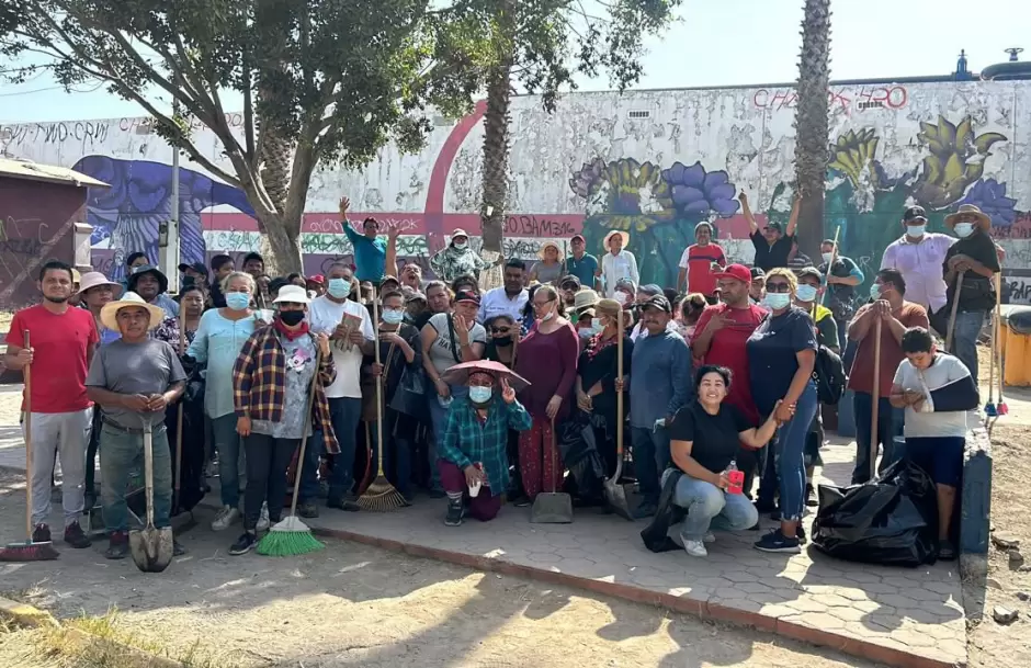 Comerciantes realizan jornada de limpieza, por una Tijuana para todos