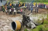 VIDEOS Momento en el que avin con 19 pasajeros se desploma en Nepal