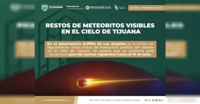 Restos de meteoritos fueron visibles en Tijuana y el sur de California