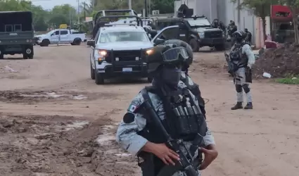 Fuerzas federales en la comunidad de Snchez Celis, Sinaloa