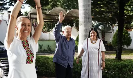 AMLO Y Claudia Sheinbaum en gira de trabajo