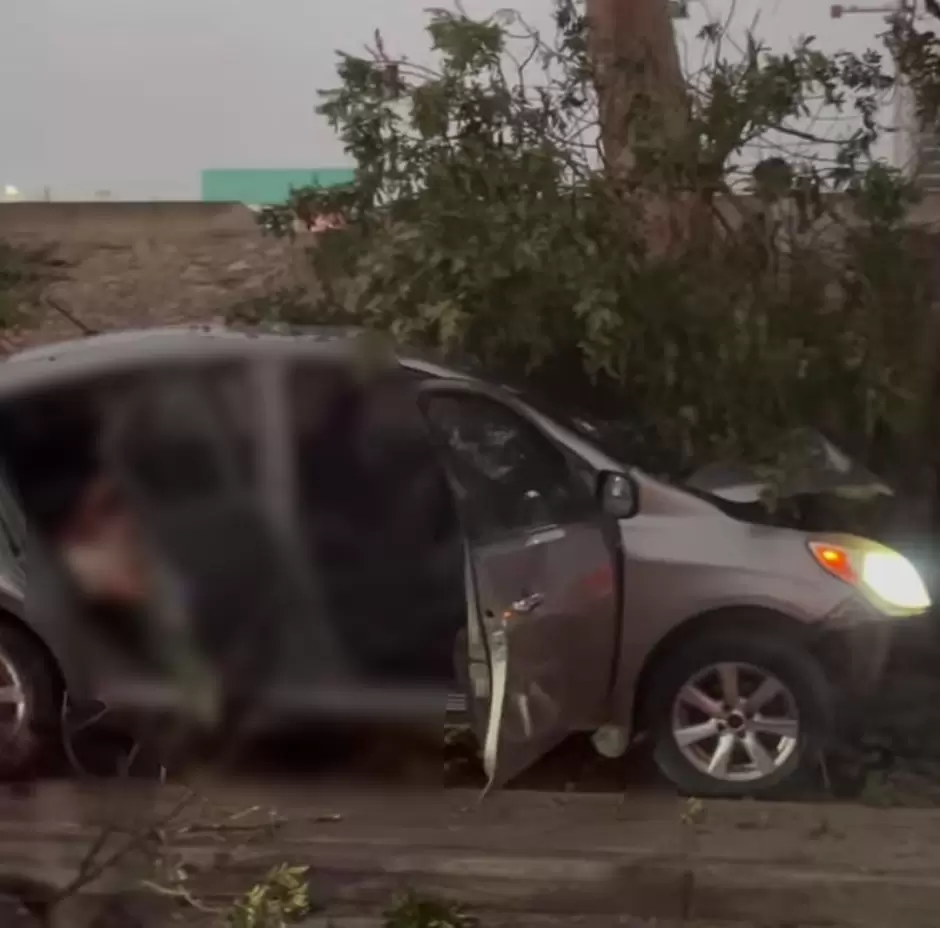 Accidente de trnsito congestiona Va Rpida Oriente en Tijuana