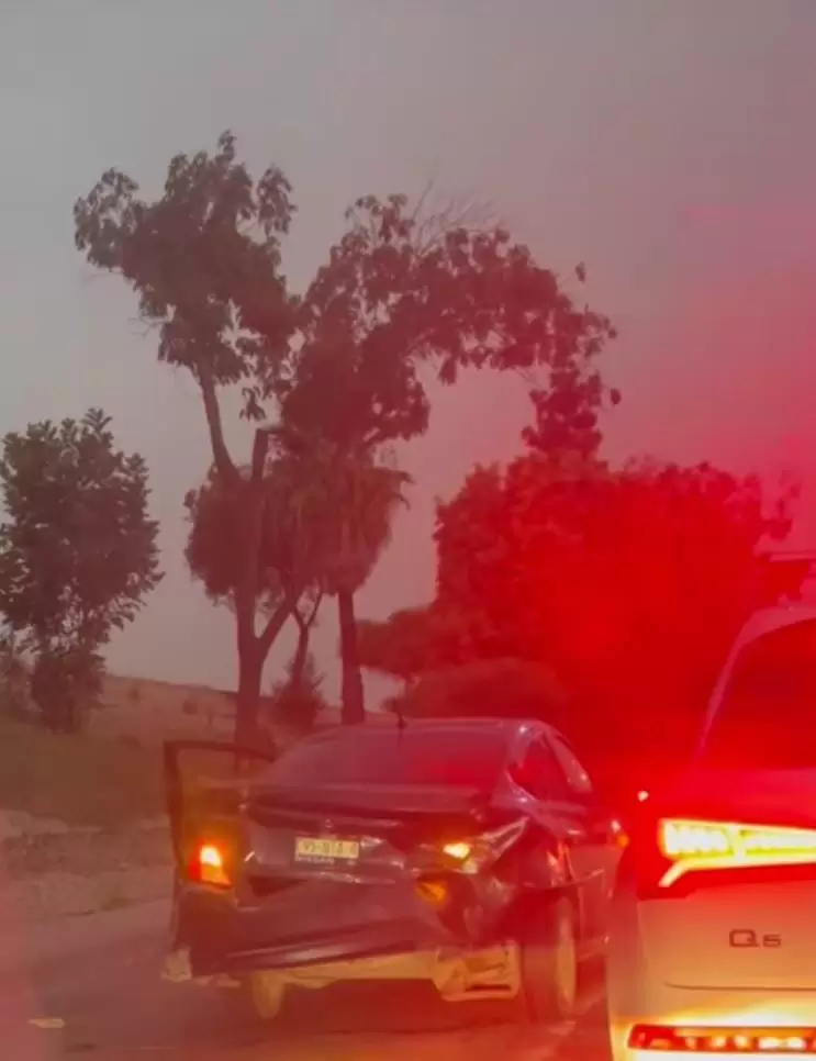 Accidente de trnsito congestiona Va Rpida Oriente en Tijuana