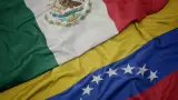 Bandera de M�xico y Bandera de Venezuela