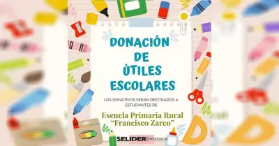 Llama Gobierno de Ensenada a participar en colecta de tiles escolares