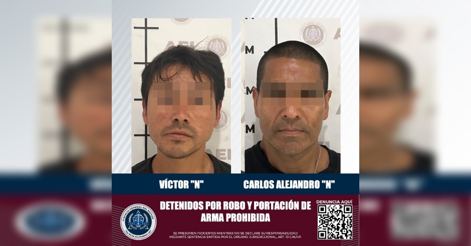 Detenidos dos hombres por la FGE, uno por robo de vehículo y otro por ...