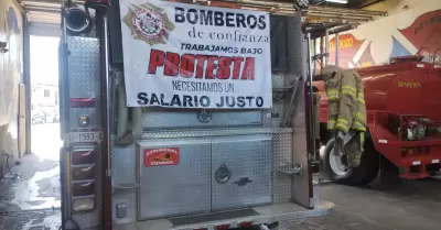 Bomberos inician protesta por desigualdad salarial en el municipio