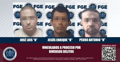 Vinculan a proceso a tres hombres por narcomenudeo, robo de veh�culo e incumplim