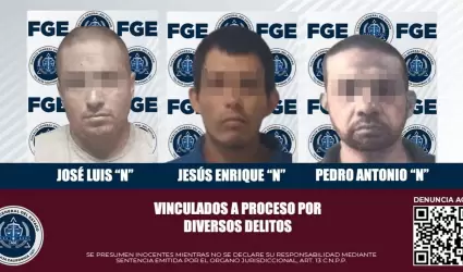 Vinculan a proceso a tres hombres por narcomenudeo, robo de veh�culo e incumplim