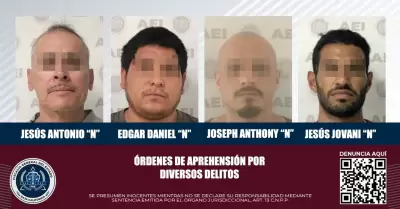 4 detenidos por narcomenudeo y violencia familiar