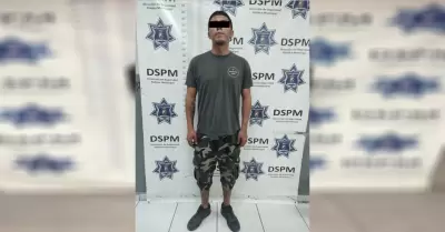 DSPM asegura a sujeto con orden de aprehensi�n activa por el delito de robo con 