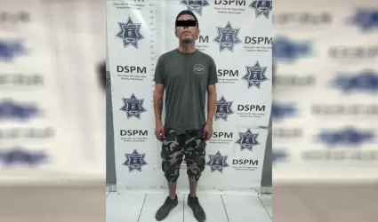 DSPM asegura a sujeto con orden de aprehensi�n activa por el delito de robo con 