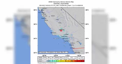 Sismo de magnitud 5.3 al sur de Bakersfield, California