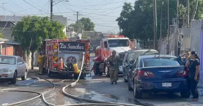 Incendio en la colonia Snchez Taboada afect cinco viviendas