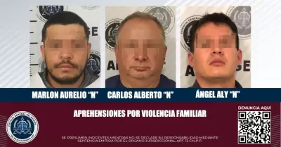 Tres sujetos arrestados