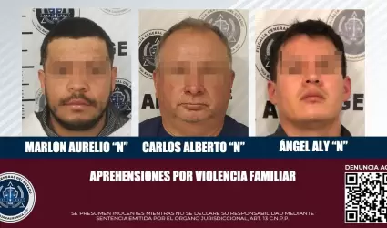 Tres sujetos arrestados