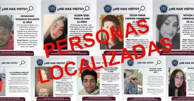 FGE localiza a nueve personas reportadas como desaparecidas