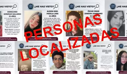 FGE localiza a nueve personas reportadas como desaparecidas