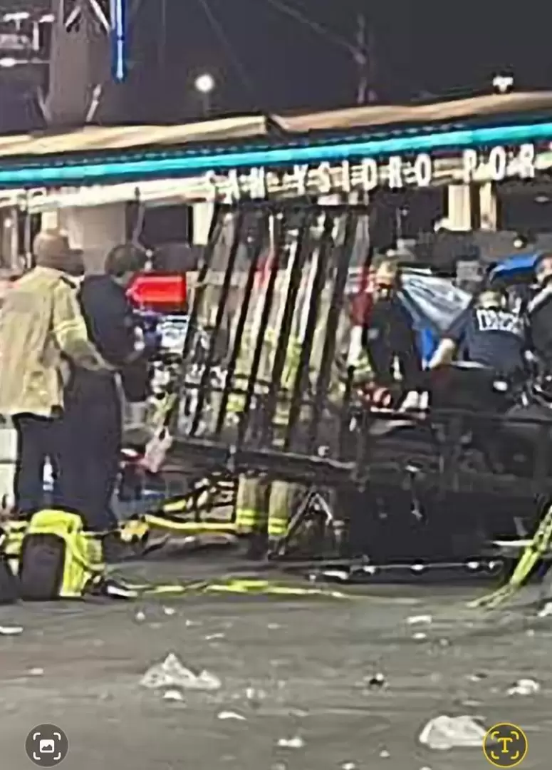 Accidente en la garita internacional Tijuana-San Ysidro