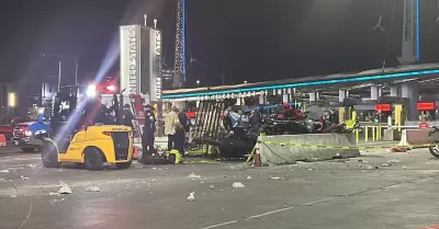 Accidente en la garita internacional Tijuana-San Ysidro