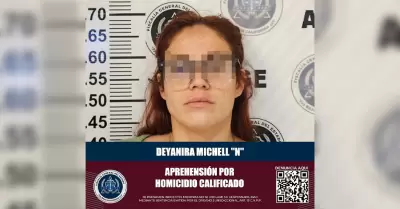 Presunta responsable de participar en doble homicidio ocurrido en el 2023