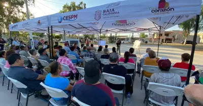 Obra de alcantarillado pluvial en colonia de Mexicali