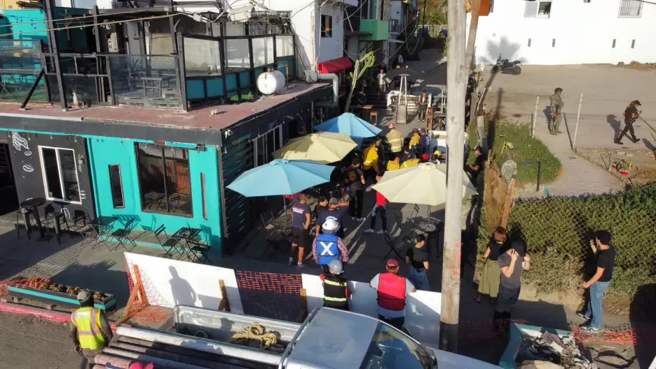 Colapsa techo de caf en Playas de Tijuana