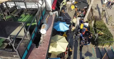 Colapsa techo de caf en Playas de Tijuana