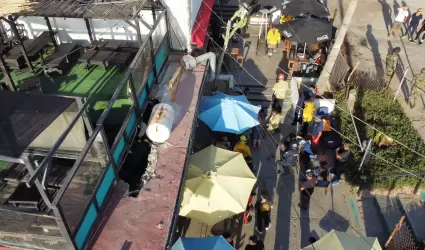 Colapsa techo de caf en Playas de Tijuana