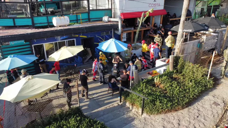 Colapsa techo de caf en Playas de Tijuana