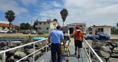 Personal naval realiza evacuaci�n m�dica en inmediaciones de Ensenada, Baja Cali
