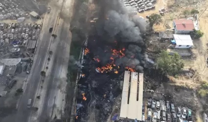 Incendio recicladora