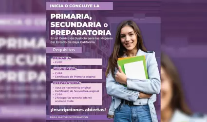 Invitan a continuar sus estudios de primaria, secundaria y preparatoria