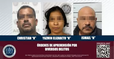 Detenidos dos hombres y una mujer