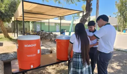 Aplica acciones preventivas CONALEP BC por altas temperaturas