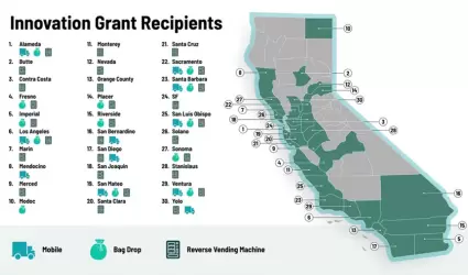 Ms de 250 nuevos centros de reciclaje llegarn a 30 condados de California